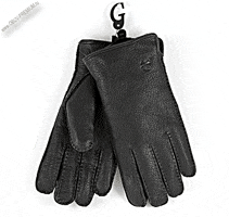 Зимние кожаные перчатки с мехом «Ploneer»