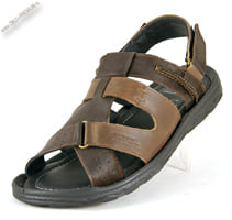 Кожаные сандалии-шлепанцы «Garant» коричневые